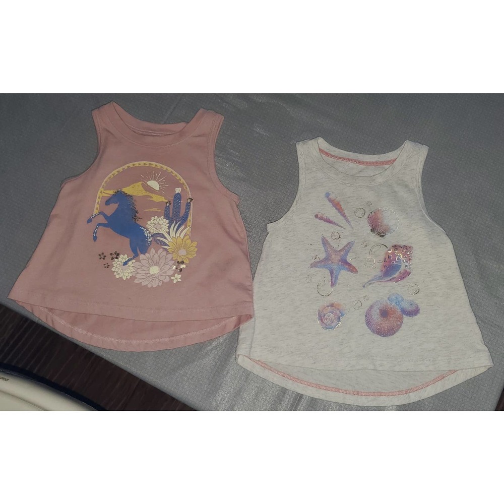 2 OshKOSH B'Gosh Toddler Hi lo Tanks